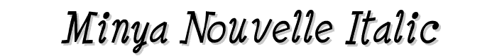 Minya Nouvelle Italic font